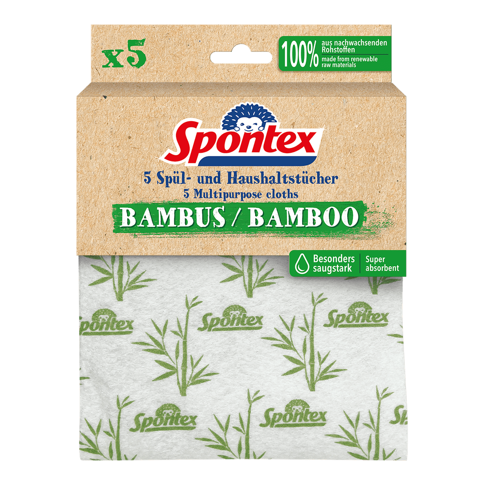 Spontex Spültücher Bambus X5 5er Pack