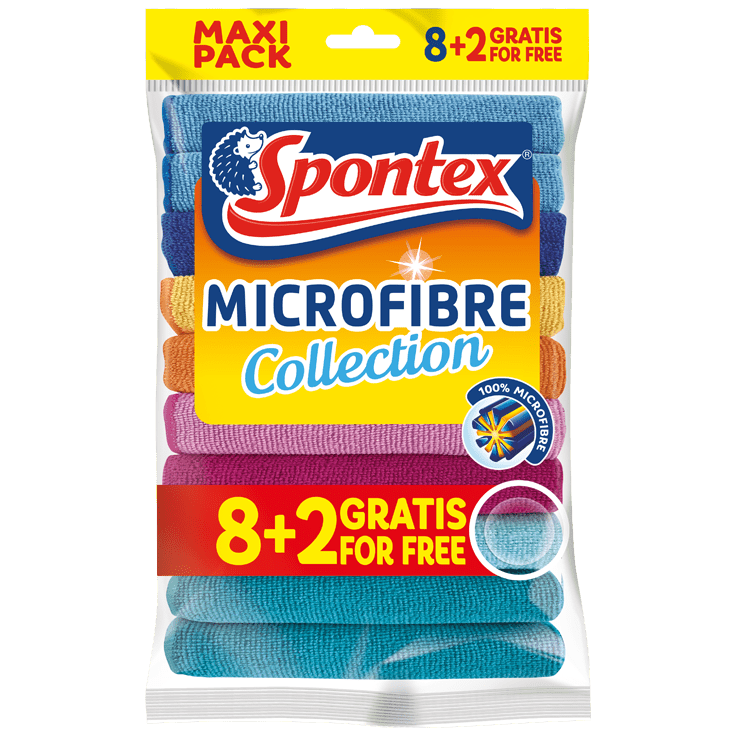 Spontex Mikrofaser Collection Allzwecktücher 8+2