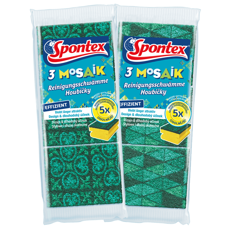 Spontex Mosaik 3er Reinigungsschwämme