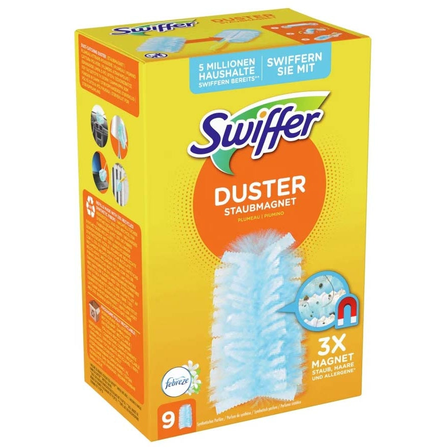 Swiffer Staubmagnet Tücher Nachfüllpack Auswahl: 9 Tücher Febrezeduft