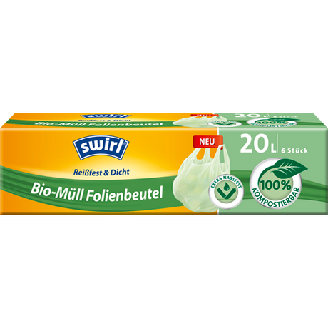 swirl Bio-Mülleimerbeutel kompostierbar grün 20 Liter