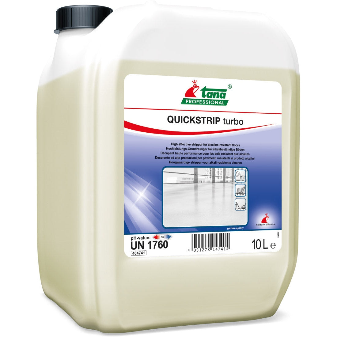 TANA quickstrip turbo Hochleistungs Grundreiniger für alkalische Böden