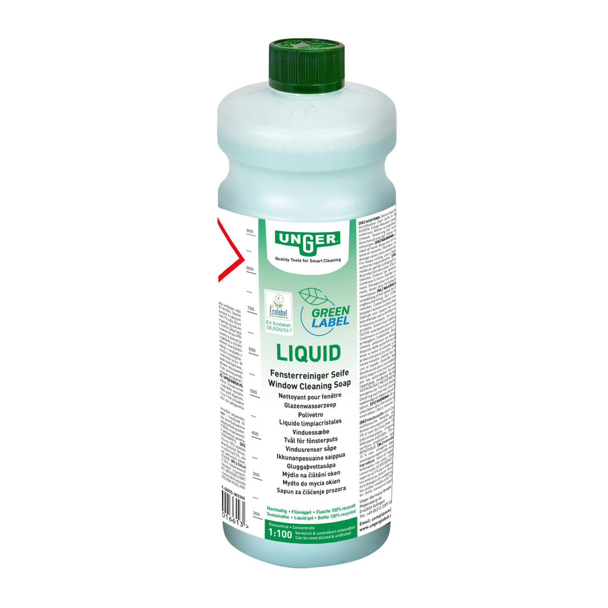 UNGER Liquid Glasreiniger Green Label 1 Liter