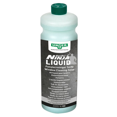 UNGER NinJa Liquid Fensterreinigungsseife 1 Liter