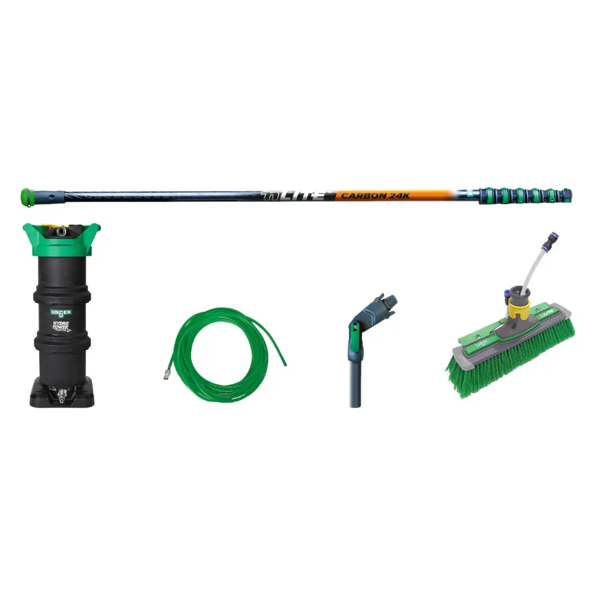 UNGER Reinwasser Set HydroPower® Ultra – Fortgeschritten Carbon 8,60 m