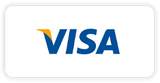 Visa-Logo auf weißem Hintergrund.